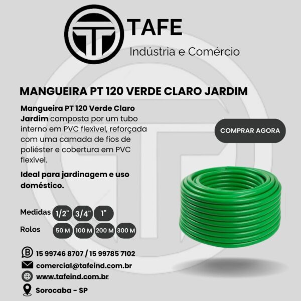 MANGUEIRA PT 120 VERDE CLARO JARDIM