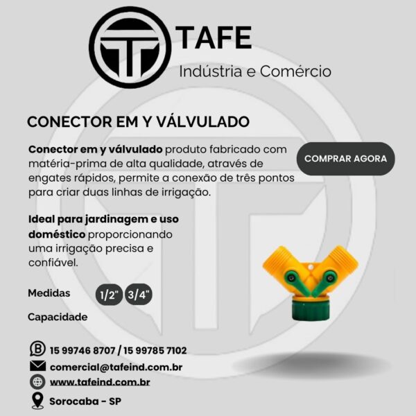 CONECTOR EM Y VÁLVULADO
