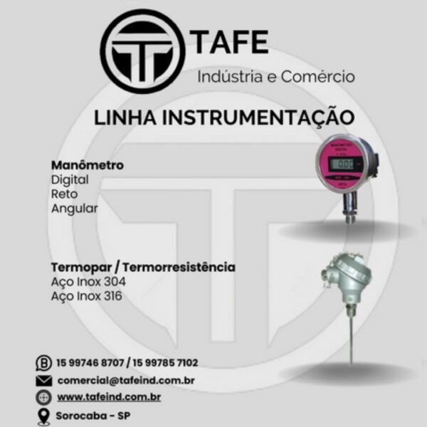 Manômetro / Termopar / Termorresistência